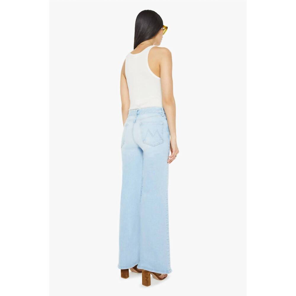 NEW MOTHER roller sneak wide leg jeans in ball is in your court - Picture 3 of 4